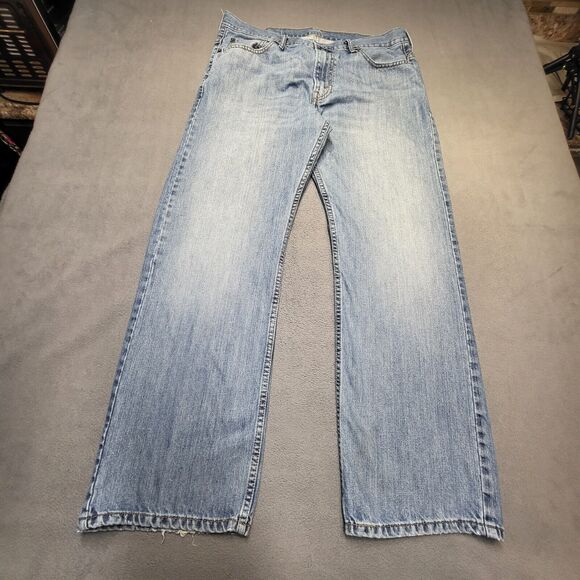 Levi's Other - Levi's 569 Loose Fit Jeans Mens 38x31 Blue Denim Straight Leg Distressed